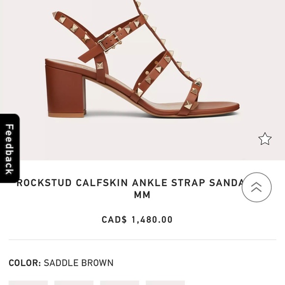 VALENTINO ROCKSTUD ANKLE STRAP SANDAL 60 MM - Picture 9 of 9